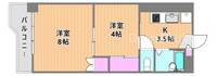 岡山県岡山市北区岡町(マンション)の賃貸物件310の間取り