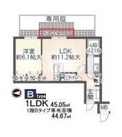 アビタシオン巽 の間取り