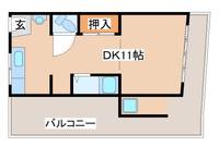 東須磨八木マンション402の間取り