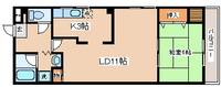 兵庫県神戸市兵庫区西柳原町(マンション)の賃貸物件の間取り