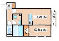 ブリランテ川西通B棟の間取り
