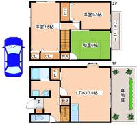 兵庫県神戸市西区南別府2丁目(一戸建)の賃貸物件1の間取り