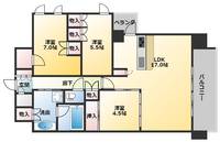 グランカサーレ西明石駅前の間取り
