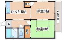 松の内コーポの間取り