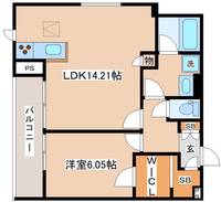 兵庫県神戸市長田区宮川町4丁目(マンション)の賃貸物件の間取り