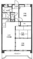 カウリー芦屋の間取り