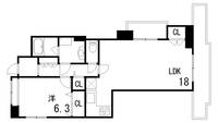 芦屋ニューコーポⅠの間取り
