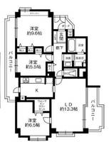 パレロワイヤル翠ヶ丘の間取り