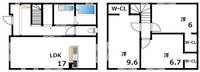 兵庫県芦屋市三条町(一戸建)の賃貸物件の間取り