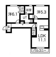 ワンウェーブ霞ヶ丘の間取り
