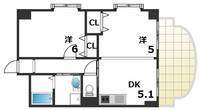 YKハイツ西明石北の間取り