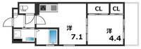 リアン名谷の間取り