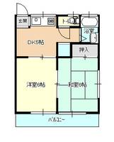 コーポ大崎 第二202の間取り