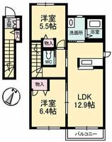 コーポ カノン A棟の間取り