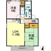 セレーノ・今保 A棟の間取り