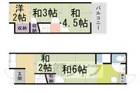 京都府京都市右京区梅津中倉町(一戸建)の賃貸物件-の間取り
