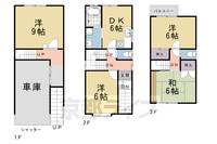 京都府京都市伏見区石田大受町(一戸建)の賃貸物件の間取り