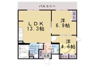 インサイトルポ山科新十条の間取り