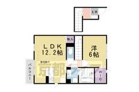 京都府京都市北区上賀茂豊田町の賃貸アパートの間取り