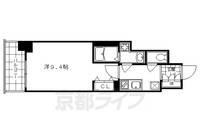 京都府京都市中京区柳水町の賃貸マンションの間取り