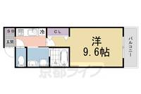 京都府京都市伏見区向島二ノ丸町の賃貸アパートの間取り