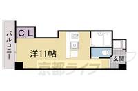コスモSt河原町606RVの間取り
