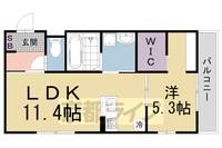 J’fort京都山科Ⅱの間取り