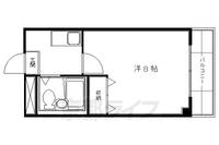 京都府京都市伏見区向島東定請の賃貸マンションの間取り