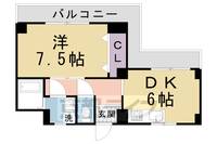 京都府京都市伏見区京町10丁目の賃貸マンションの間取り