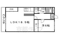 京都府京都市伏見区深草大亀谷大山町の賃貸マンションの間取り