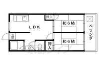 京都府京都市伏見区紙子屋町の賃貸マンションの間取り