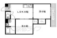 京都府宇治市小倉町春日森の賃貸マンションの間取り