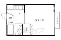 京都府京都市伏見区桃山町正宗の賃貸アパートの間取り