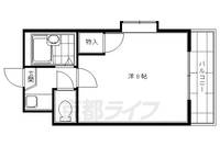 京都府京都市伏見区桃山水野左近西町の賃貸マンションの間取り