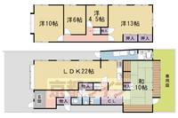 京都府京都市右京区鳴滝中道町(一戸建)の賃貸物件の間取り