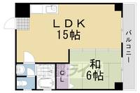 京都府京都市西京区御陵谷町の賃貸マンションの間取り