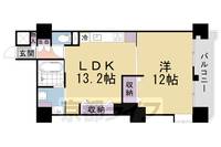 シャレー山科506の間取り