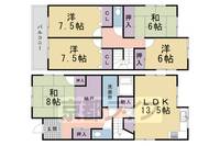 京都府京都市北区北野西白梅町(一戸建)の賃貸物件の間取り