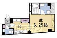 京都府京都市中京区壬生坊城町の賃貸マンションの間取り
