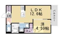 京都府京都市中京区西ノ京馬代町の賃貸マンションの間取り