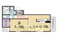 京都府京都市伏見区竹田西段川原町の賃貸アパートの間取り