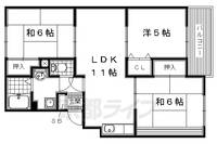 大阪府枚方市長尾元町7丁目の賃貸アパートの間取り