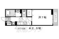 大阪府枚方市楠葉野田2丁目の賃貸アパートの間取り