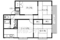 大阪府枚方市岡山手町の賃貸アパートの間取り