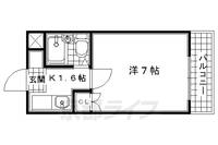 京都府木津川市相楽古川の賃貸マンションの間取り