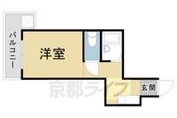 京都府向日市寺戸町北前田の賃貸マンションの間取り