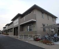 京都府京田辺市東鍵田の賃貸アパートの外観