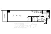 京都府京都市中京区壺屋町の賃貸マンションの間取り