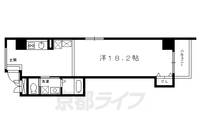 京都府京都市中京区壺屋町の賃貸マンションの間取り