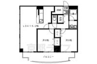 京都府八幡市欽明台中央の賃貸マンションの間取り